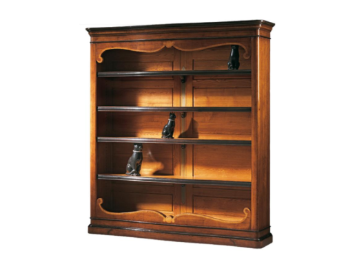 Massives Regal Bücherschrank Holz Schrank Italienische Möbel Schränke Regale Neu