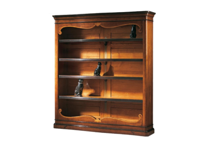 Massives Regal Bücherschrank Holz Schrank Italienische Möbel Schränke Regale Neu