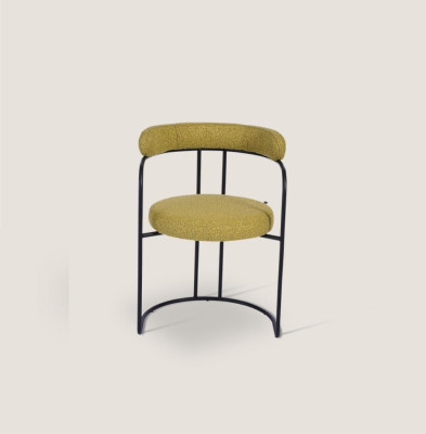 Designer Grüner Polsterstuhl Wohnzimmer Stühle Einsitzer Stilvolle Möbel