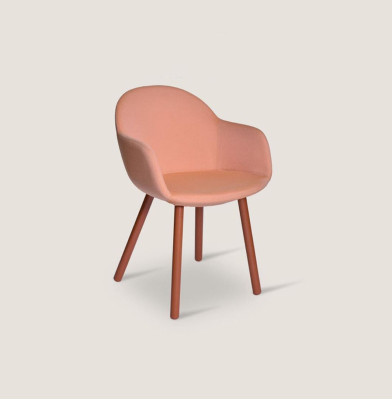Designer Rosa Sessel Moderner Lehnstuhl Wohnzimmer Armlehnenstühle Neu