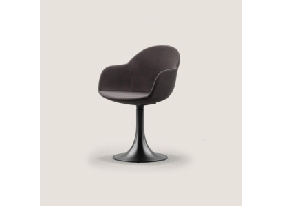 Designer Schwarzer Esszimmer Stuhl Mit Edelstahlfuß Luxus Einsitzer Neu