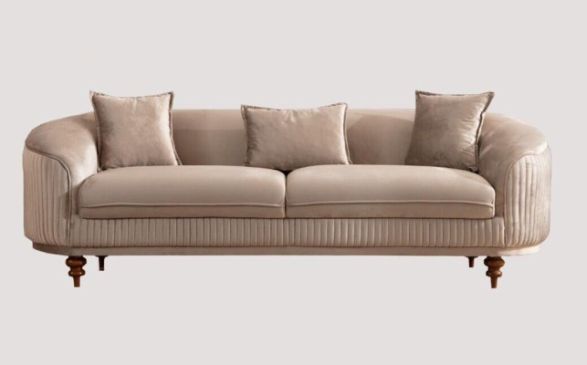 Sofa 3 Sitzer Design Sofas Polster Moderne Sitz Stoff Neu Möbel Couch
