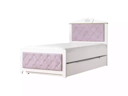 Komplete Jugendbett Kindermöbel Kinderzimmer Bett Holz Rosa Set 8tlg