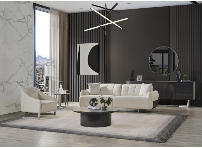 Luxus Couchen Polstersofa Weiß Komplette Dreisitzer Sessel 2tlg Sofas