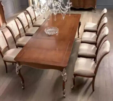 Esszimmer Set 6x Stühle Essgruppe Holz Polsterstuhl Luxus Stuhl Neu