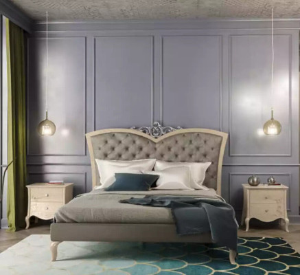 Schlafzimmer Bett 2x Nachttische Luxus Komplette Sets Möbel Zimmer 4tlg.