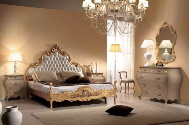 Bett Polsterung Design Luxury double Chesterfield 180x200 Hotelbetten