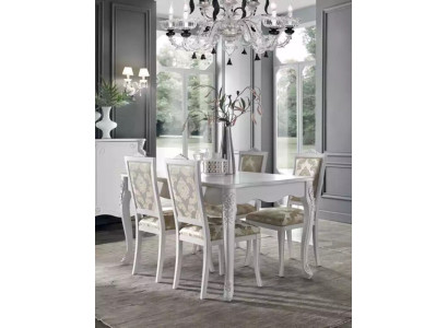 Komplett Set Esstisch 4x Stühle Esszimmer Set Ess Gruppe Holz Tisch 5tlg Neu