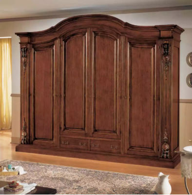 Schrank Brauner Kleiderschrank Luxus Garderobe Schlafzimmer Möbel Schräke