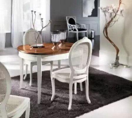 Esstisch Garnitur Ovaler Tisch Essgruppe Esstisch mit 4x Stühle Esszimmer