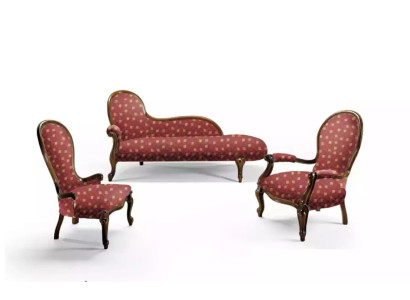 Lounge Sofa Liege Polster Liegen Klassisch Chaiselongue Club Braun Neu