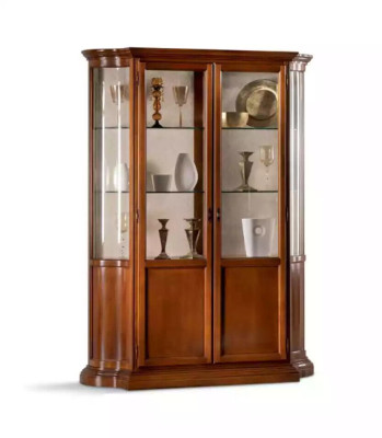 Luxus Vitrine Wohnzimmer Möbel Schrank Glas Vitrinen Designer Anrichte