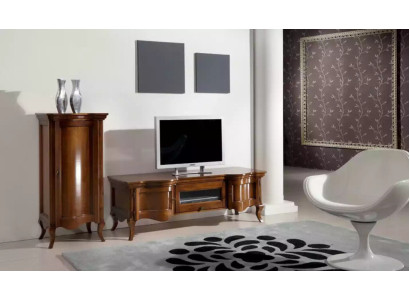 Wohnwand Wohnzimmer Holz Schränke Klassische Wand Italienische Stil
