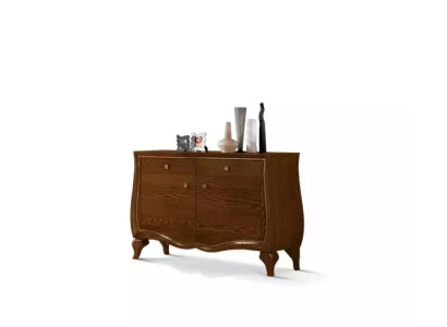 Sideboard Wohnzimmer Kommoden Schubladen Holz Holzschrank Braun Neu