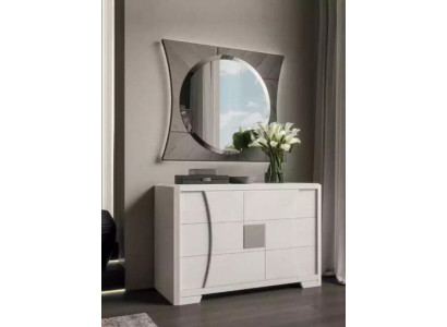 Kommode mit Spiegel Luxus Konsole Kommode Schlafzimmer Neu 2tlg. Set