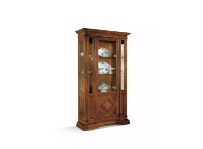 Wohnzimmer Luxus Vitrine Vitrinen Schrank Holz Italienische Stil Möbel