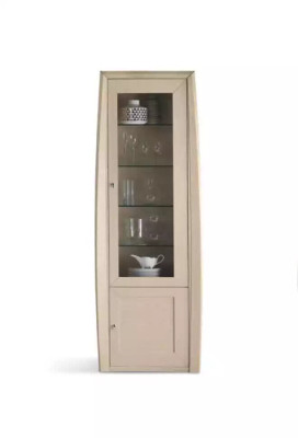 Vitrine Italienische Möbel Wohnzimmer Schrank Glasvitrine Schränke Neu