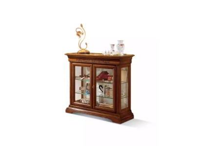 Vitrine Italienische Luxus Möbel Vitrinen Schrank Glas Design Schränke