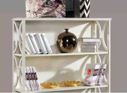 Klassisches Weißes Bücherregal Holzmöbel Wohnzimmer Ablage Regale Neu