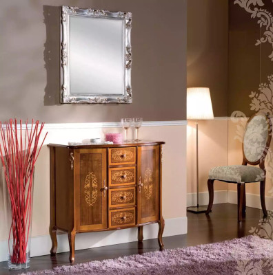 Klassische Braune Luxus Wohnzimmer Kommode Ablage Konsole Möbel Neu