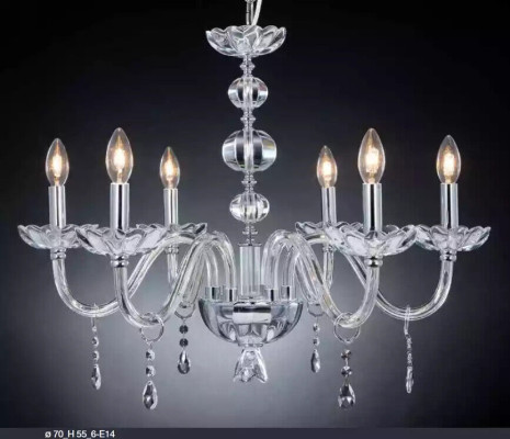 Luxus Kristall Kronleuchter Hängeleuchter Designer Hänge Lüster Glas