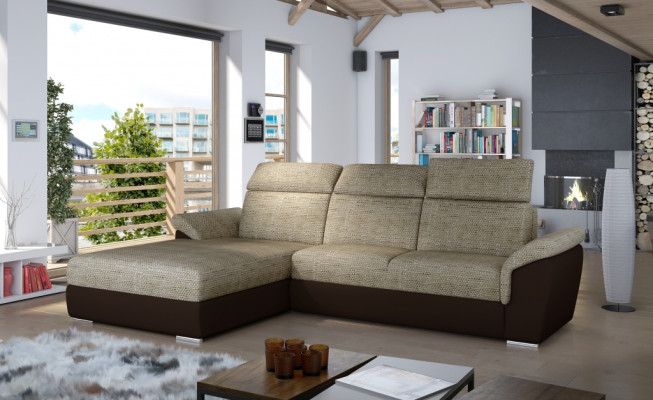 Couch Wohnlandschaft Eck Garnitur Design Modern Sofa L-Form Stoffsofas Textil