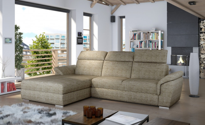 Couch Wohnlandschaft Eck Garnitur Design Modern Sofa L-Form Stoffsofas Textil