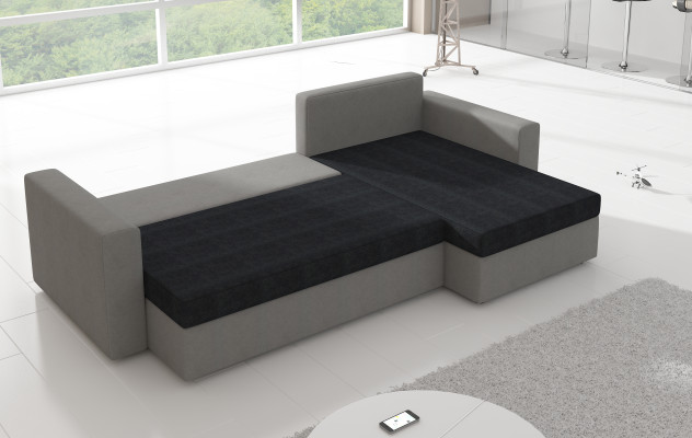 Klassische Ecksofa Schlafsofa Couch Polster Eckgarnitur Ecksofa Bettfunktion