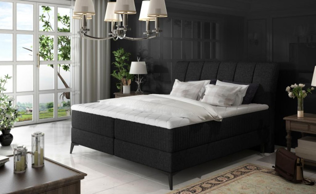 Polster Design Bett Luxus Doppel Hotel Betten Ehe Schlaf Zimmer Textil 180x200cm