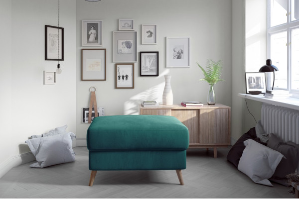 Hocker Pouf Sofa Polster Beistellhocker Fußhocker Ottomane Möbelhocker Pink