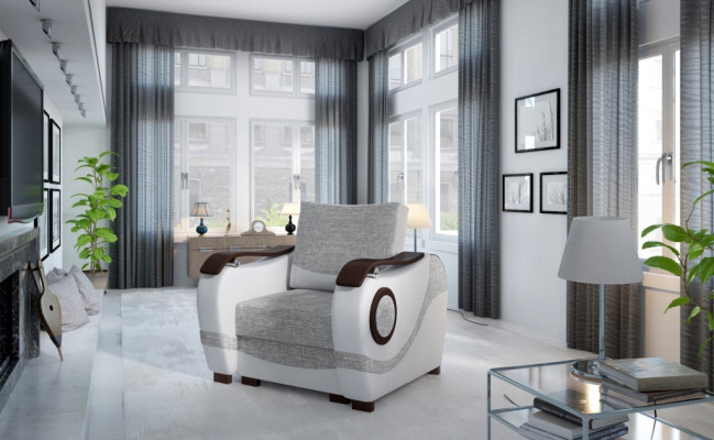 Designer Moderner Polster Fernseh Sessel Sofa Couch 1 Sitzer Designer Couchen