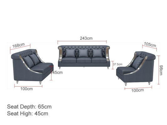 Chesterfield Sessel Fernseh Couch 1 Sitzer Sofa Leder Couchen Polster Echtleder