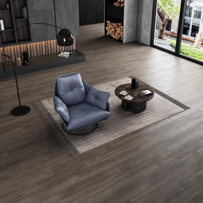 Sessel Design Grau Metall Relax Club Lounge Einsitzer Polster Stoff Leder