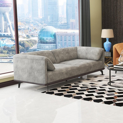 Sofagarnitur 3+2+1 Ledersofa Couch Wohnlandschaft Garnitur Design Modernes Sofa