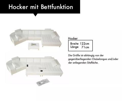Moderne Sofa Ecksofa U Form Ledersofa Eckcouch Polster Designer Sofa