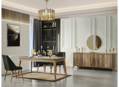 Esszimmer Set Esstisch Essgruppe Möbel Lehnstuhl Stühle Tisch 6tlg. Sets