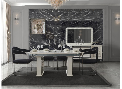 Komplett Set Esstisch 4x Stühle Esszimmer Set Ess Gruppe Holz Tisch Tische 5tlg