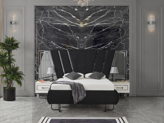 chlafzimmer Bett 2x Nachttische Luxus Betten Set Komplett Design Möbel 3tlg