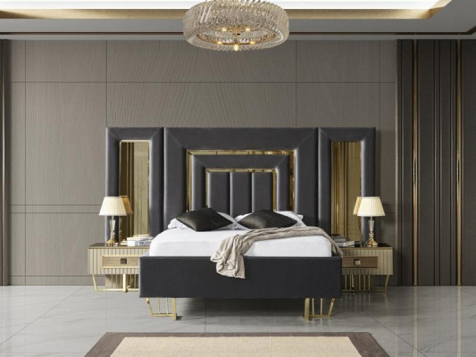 Bett Doppelbett Luxus Betten Möbel Bettgestell Bettrahmen 180x200 Schlafzimmer