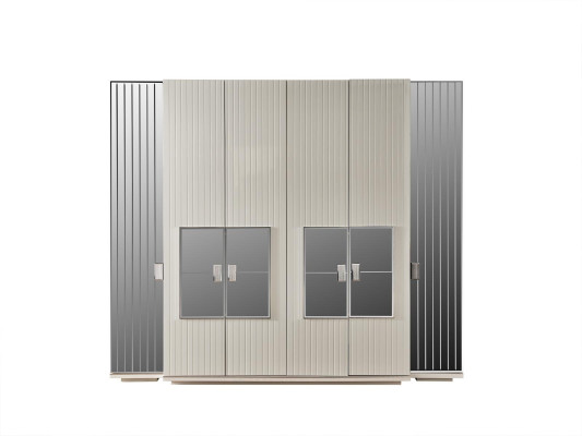 Kleiderschrank Schrank Luxus Holz Schränke Design Möbel Schlafzimmer Weiß Neu