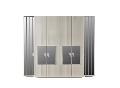 Kleiderschrank Schrank Luxus Holz Schränke Design Möbel Schlafzimmer Weiß Neu