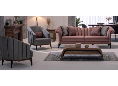 Sofagarnitur 311 Sitzer Set Design Sofa Polster Couchen Couch Modern Garnitur
