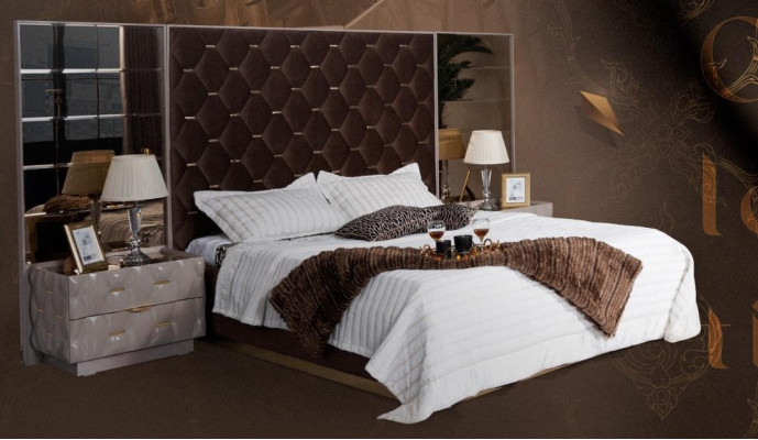 Schlafzimmer Bett Nachttisch Betten Doppel Holz Neu Luxus Set 3tlg.
