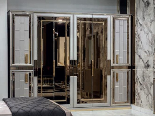 Kleiderschrank Schrank Hochglanz Schränke Glänzende Möbel Luxus Glitzer