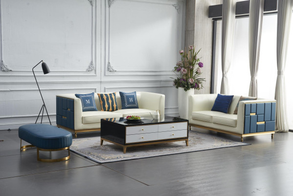 Design Klassiker Modern Big xxl 3 Sitzer Couch Kunstleder Sofas Couchen