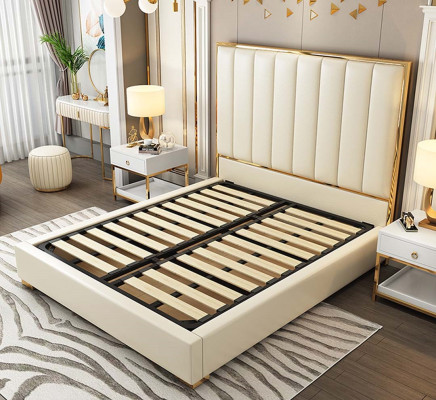 Luxus Schlafzimmer Möbel Bett 2x Nachttisch Set Betten Hotel Möbel 3tlg.