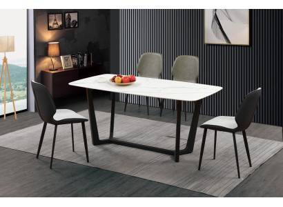 Säulen Tisch Luxus Tische Esszimmer Möbel Komplette Garnitur 5 tlg.