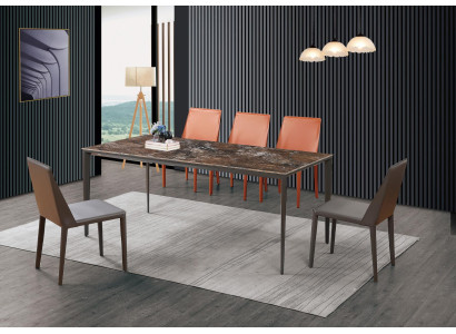 Komplett Set Esstisch + 4 Stühle Esszimmer Set Ess Gruppe Deko Holz Tisch