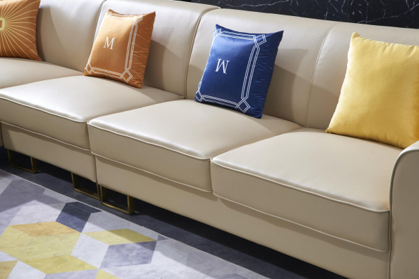 Luxus Design Eck Sofa Couch Polster Sitz Leder Garnitur Wohn Landschaft Italien