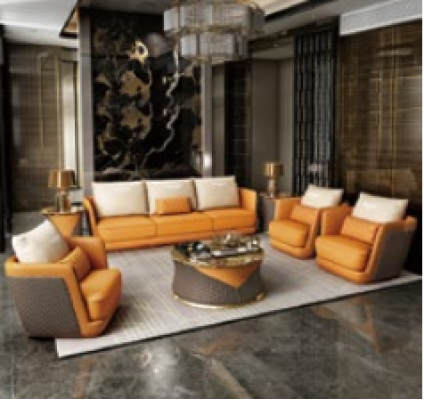 Edle Luxus Klasse Wohn Zimmer Set Garnitur Sofa Couch Polster 7tlg. Set